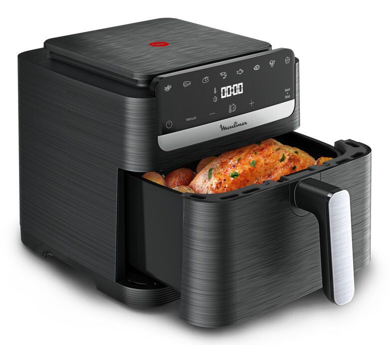 Moulinex Easy Fry Mega Compact , Friggitrice ad Aria XL Capacità 7.5L, design compatto, EZ8618