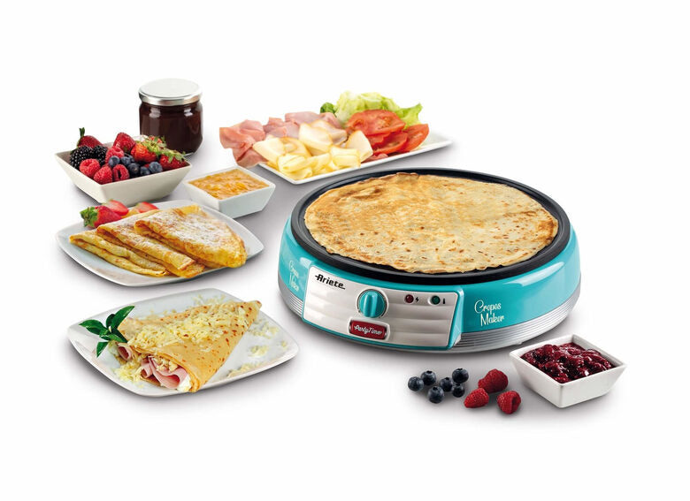 Ariete 0202 crepiera 1 crepe 1000 W Blu, Argento, Bianco