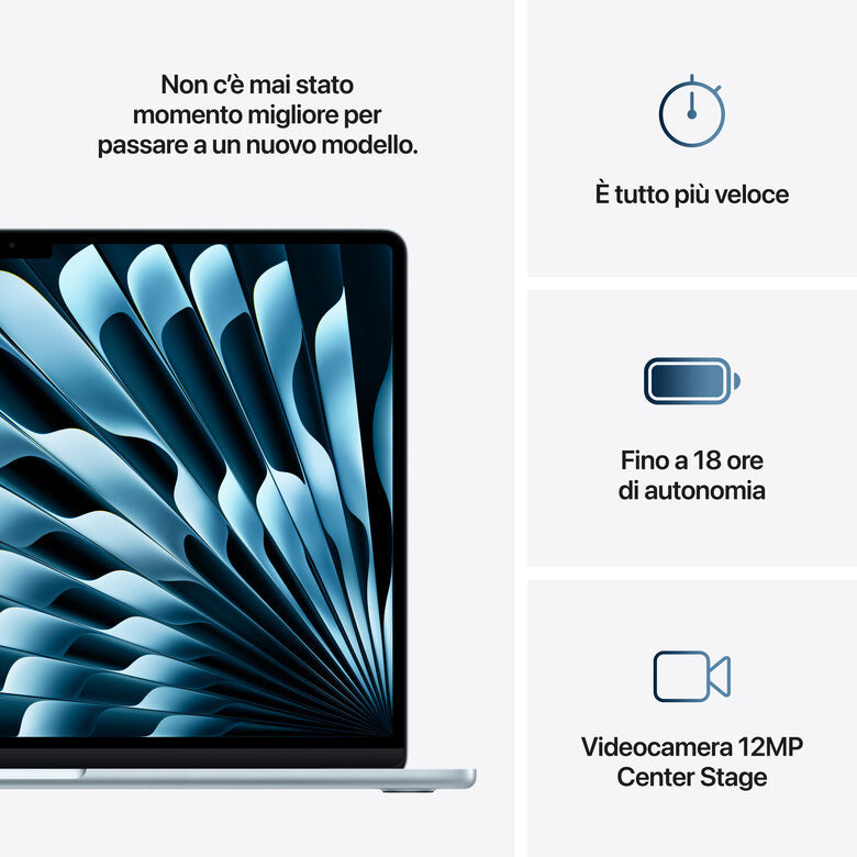 Apple MacBook Air 15'' M4 chip 10-core CPU 10-core GPU, 16GB, 256GB SSD - Celeste