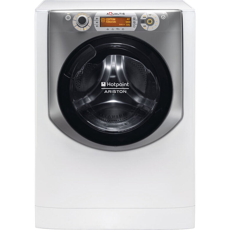 Hotpoint AQSD723 EU/A N lavatrice Caricamento frontale 7 kg 1200 Giri/min D Argento, Bianco