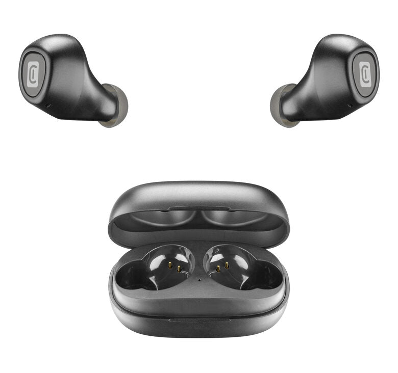 Cellularline Blink Auricolari Bluetooth® in-ear con carica batteria portatile con play-time totale fino a 14 ore Nero