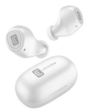 Cellularline Blink Auricolari Bluetooth® in-ear con carica batteria portatile con play-time totale fino a 14 ore Bianco