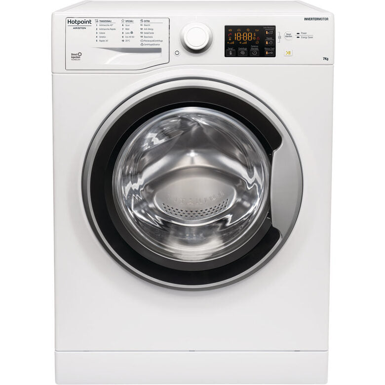 Hotpoint RSSG R427 JX IT N lavatrice Caricamento frontale 7 kg 1200 Giri/min C Bianco