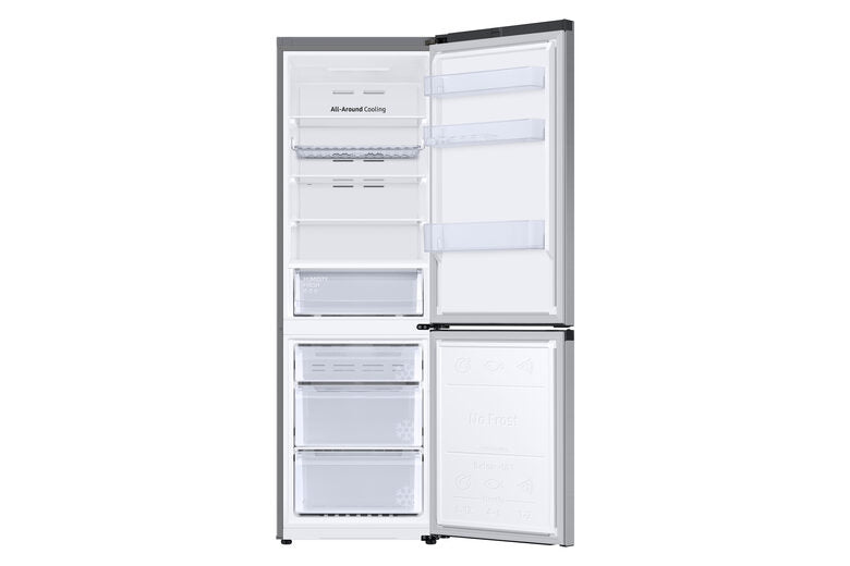 Samsung RB34C672DSA Frigorifero Combinato A Libera Installazione, No Frost, Tecnologia Spacemax™, All-around Cooling, Ecoflex, Classe D, Grafite Metallico
