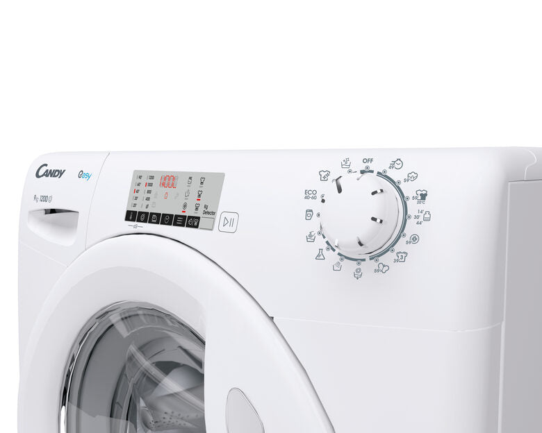 Candy EY294DWM5/1-S Easy Lavatrice Libera Installazione 9 Kg, 1200 Giri, Tecnologia Smart Touch, Classe A, Bianco