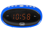 Trevi EC 880 BLU orologio da tavolo Orologio da tavolo digitale Ovale