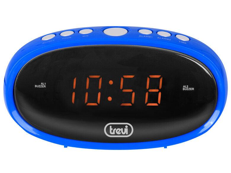 Trevi EC 880 BLU orologio da tavolo Orologio da tavolo digitale Ovale