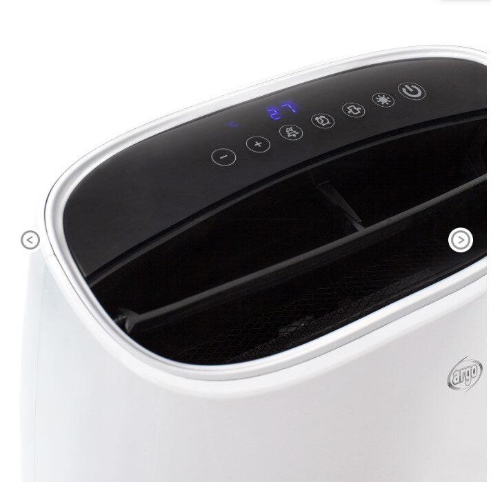 Argoclima PETRA stufetta elettrica Interno Bianco 2200 W Riscaldatore ambiente elettrico con ventilatore
