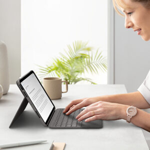 Logitech Folio Touch Grigio Smart Connector QWERTY Italiano