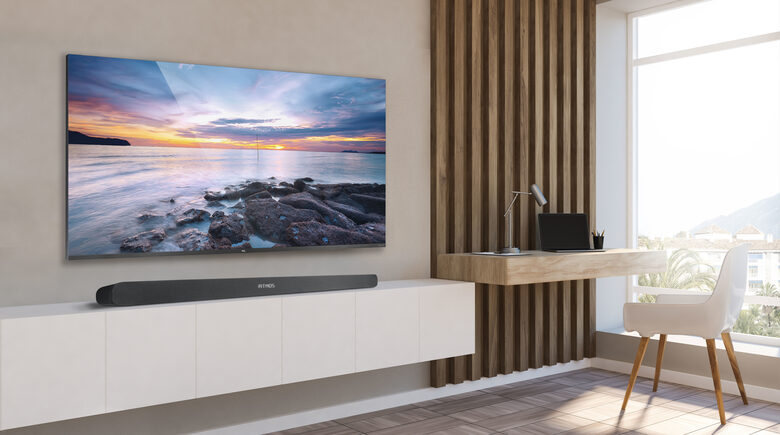 TCL Alto 8i Soundbar TS8111 Dolby Atmos 2.1 con Subwoofer integrato per TV & Wireless Bluetooth (39-inch Speaker, HDMI ARC, Montaggio a parete, Telecomando, tre modalità di suono)