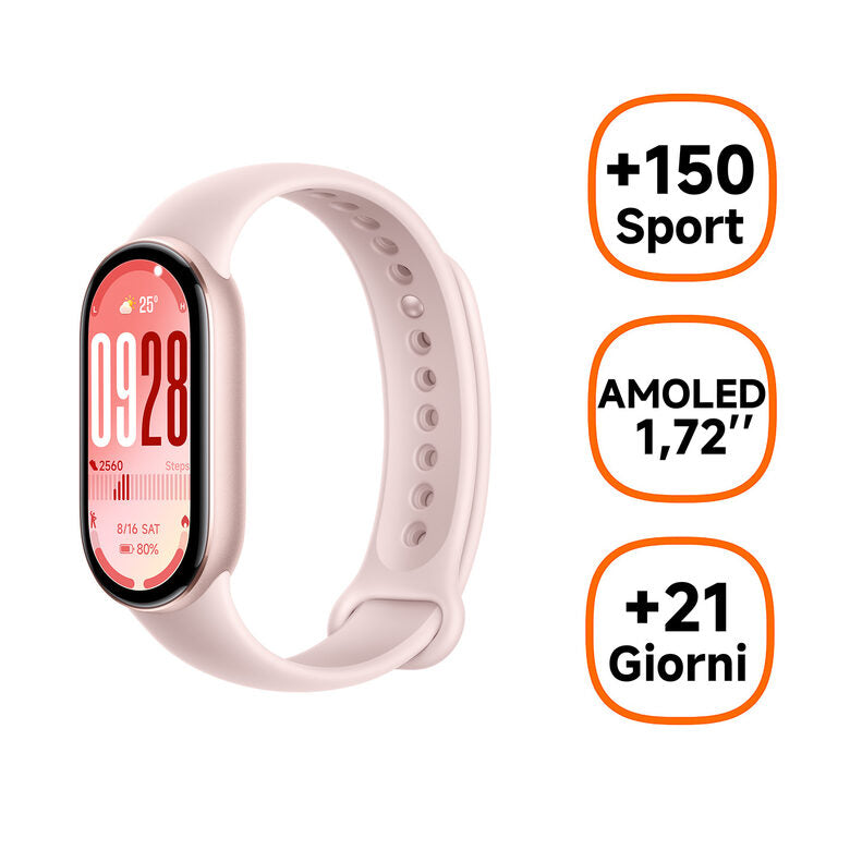 Xiaomi Band 10 AMOLED Braccialetto per rilevamento di attività 4,37 cm (1.72") Rosa