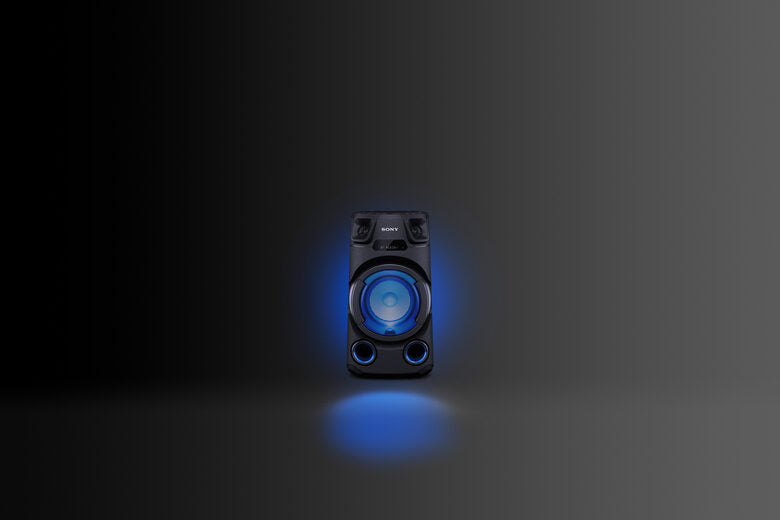 Sony MHC-V13 - Altoparlante Bluetooth All in One con JET BASS BOOSTER, Effetti Luminosi, Lettore CD, USB, Nero