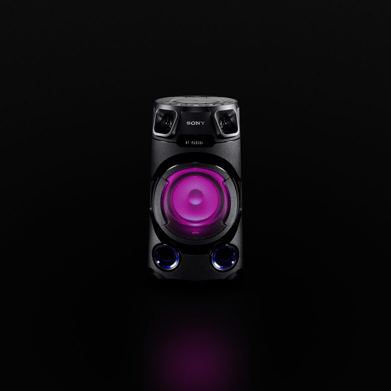 Sony MHC-V13 - Altoparlante Bluetooth All in One con JET BASS BOOSTER, Effetti Luminosi, Lettore CD, USB, Nero