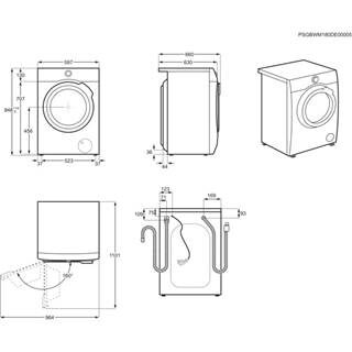 AEG L9FEC962Y lavatrice Caricamento frontale 9 kg 1600 Giri/min A Bianco