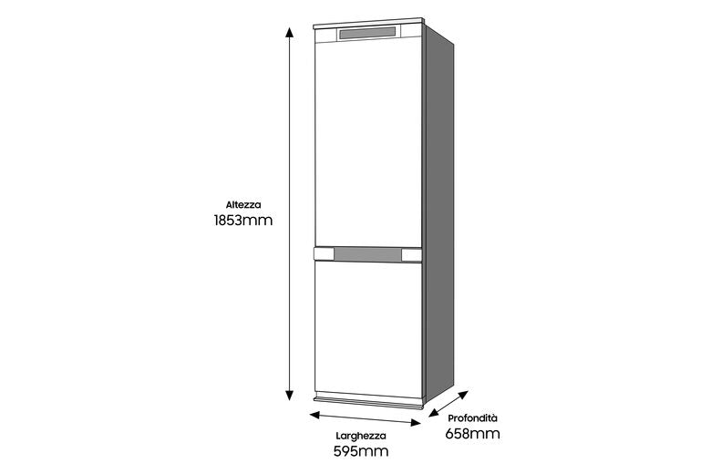 Samsung RB34T601DSA frigorifero con congelatore Libera installazione 340 L D Argento