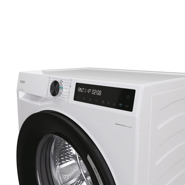 Candy ProWash 500, Lavatrice Carica Frontale 11 KG, 30% più efficente della classe A, 1400 giri, Bianco, Inverter, Vapore, Wi-Fi, Smart Wash, BR 411BL9-S