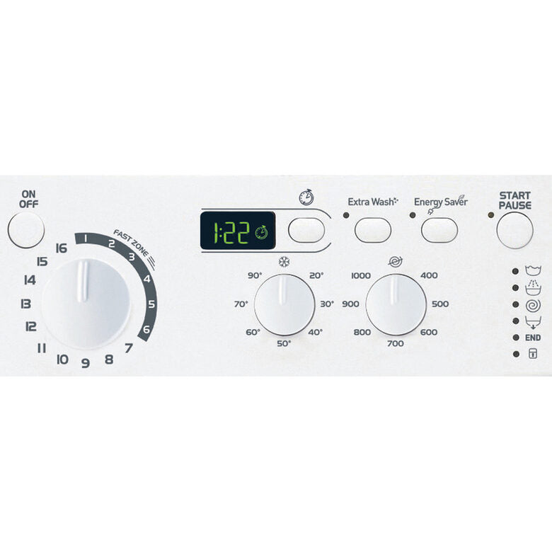 Indesit EWUD 41051 W EU N lavatrice Caricamento frontale 4 kg 1000 Giri/min F Bianco