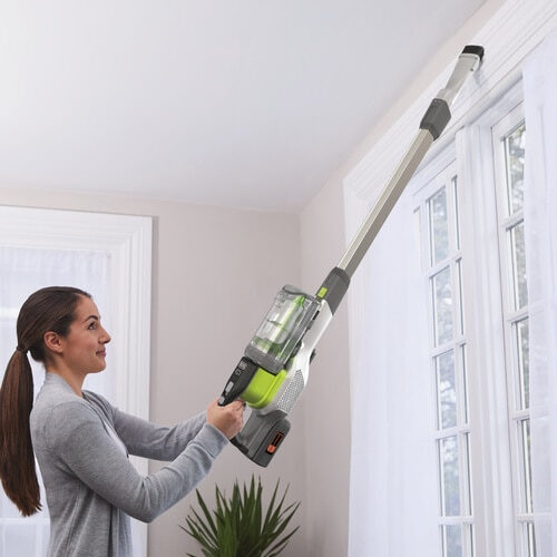 Black & Decker BHFEV362DA scopa elettrica Senza sacchetto 0,75 L Grigio, Lime