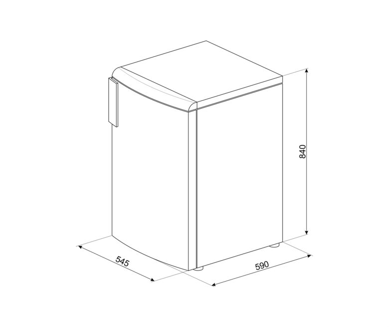 Smeg CV102F Congelatore Verticale a Libera Installazione Sottopiano 85 L F Bianco