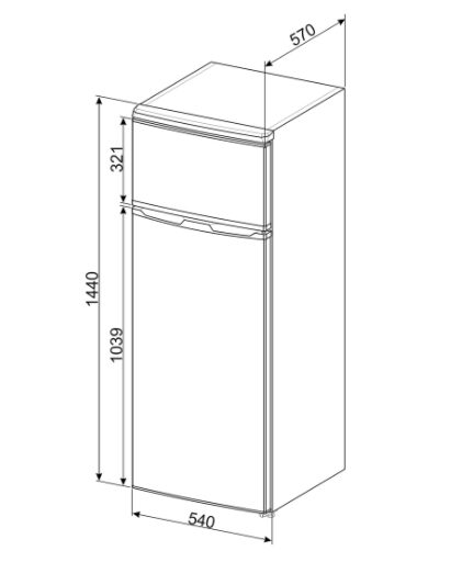 Smeg FD14FS frigorifero con congelatore Libera installazione 213 L F Argento