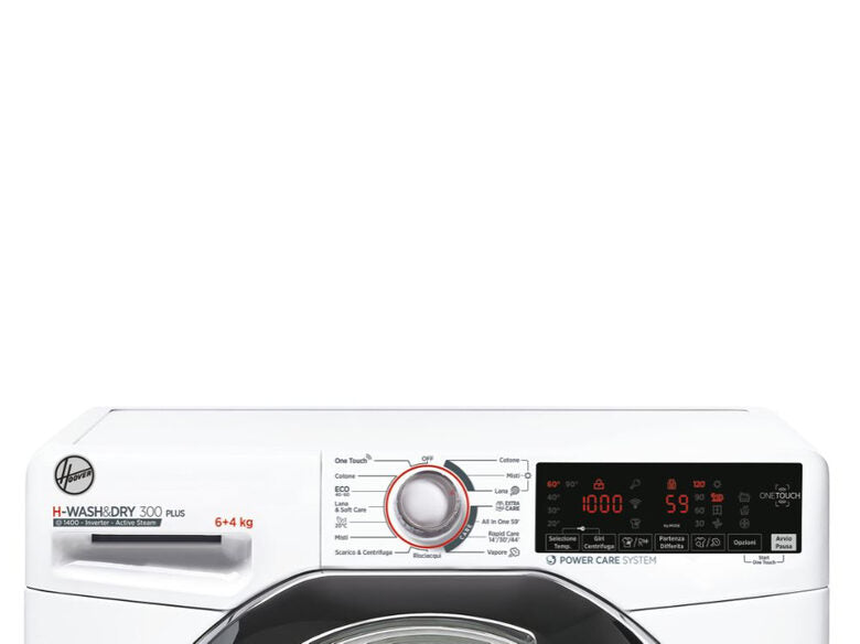 Hoover H-WASH 300 PLUS H3DS4464TAMCE-11 lavasciuga Libera installazione Caricamento frontale Bianco E