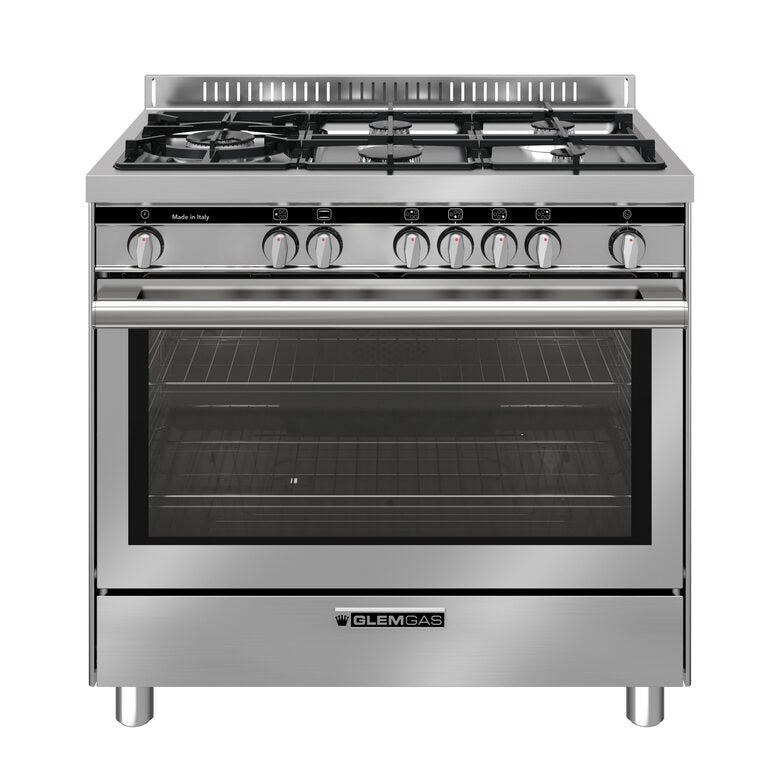 Glem Gas ST96TVI cucina Elettrico/Gas Acciaio inox