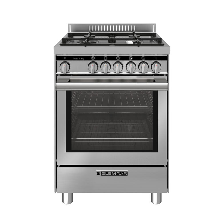 Glem Gas ST664VI cucina Elettrico/Gas Acciaio inox