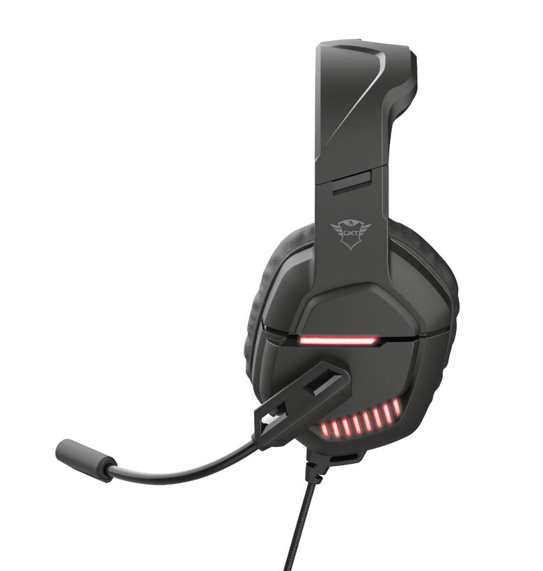 Trust GXT 448 Nixxo Auricolare Cablato A Padiglione Giocare USB tipo A Nero, Rosso