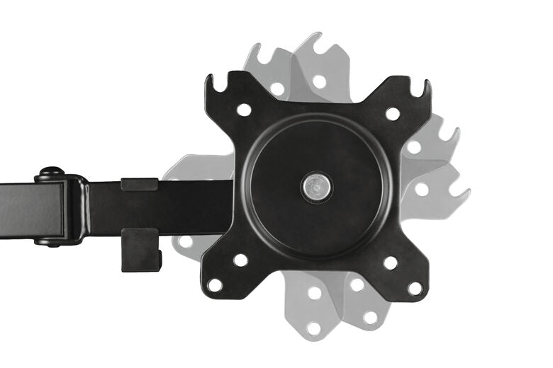 Trust GXT 1120 Mara Dual Monitor Arm 81,3 cm (32") Morsa Nero