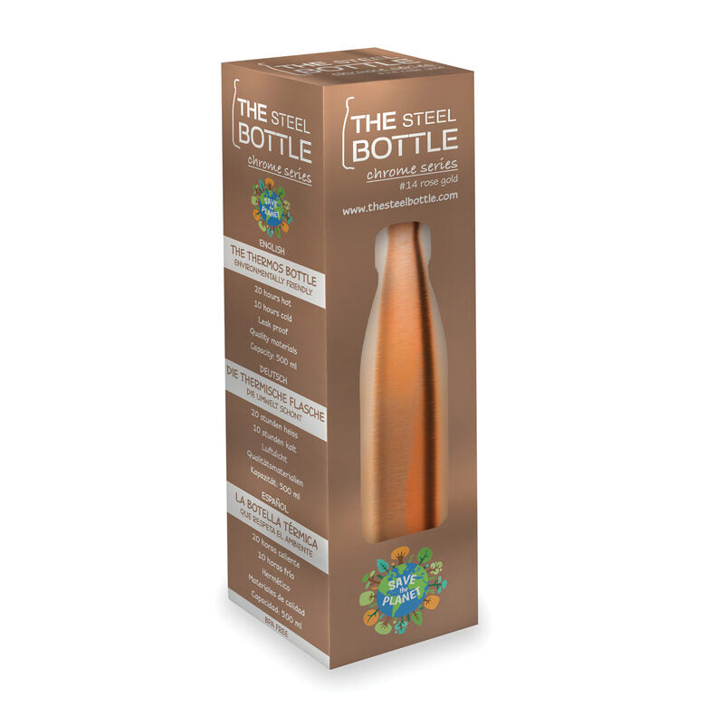 The Steel Bottle - Chrome Series 500 ml - Rose Gold