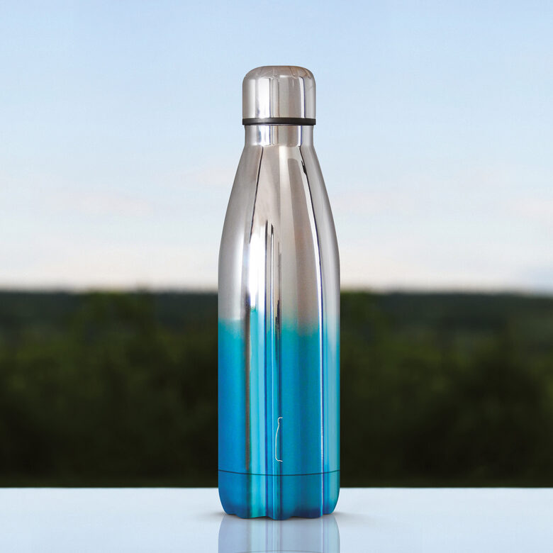 The Steel Bottle - Chrome Series 500 ml - Blue Silver