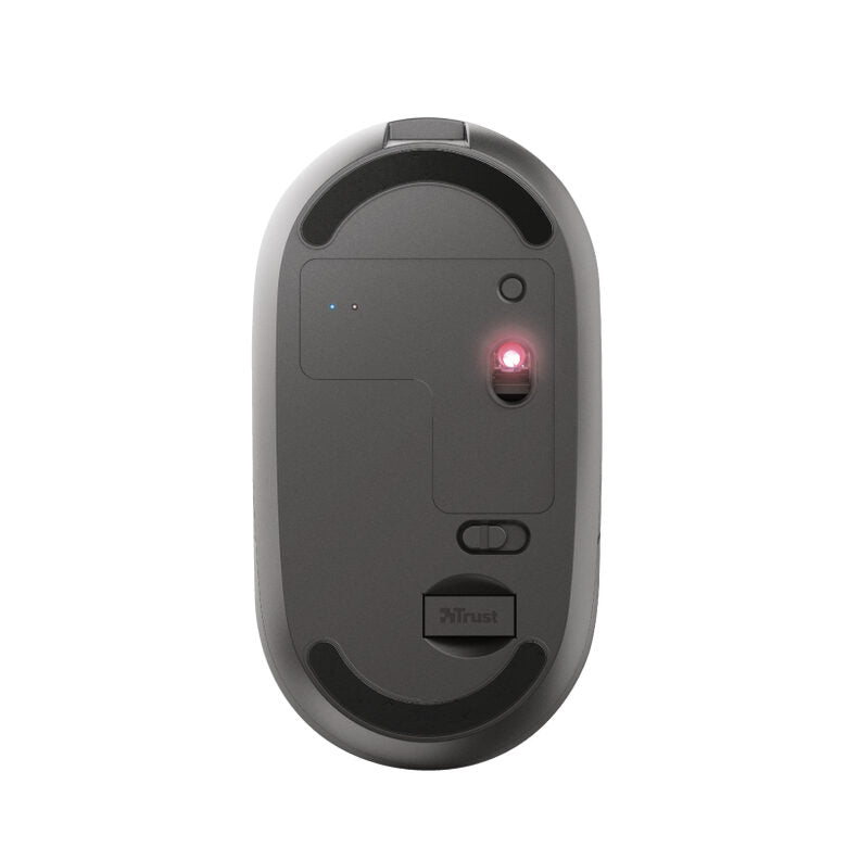 Trust Puck mouse Ambidestro Wireless a RF + Bluetooth Ottico 1600 DPI