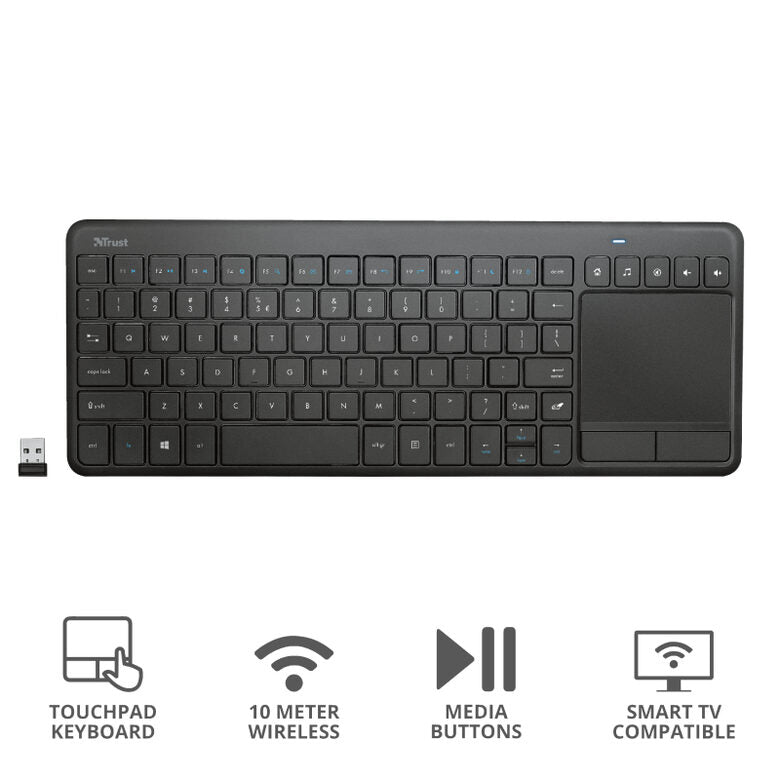 Trust Vaia tastiera RF Wireless QWERTY Italiano Nero