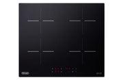 De’Longhi YLI 60 piano cottura Nero Da incasso 59 cm Piano cottura a induzione 4 Fornello(i)
