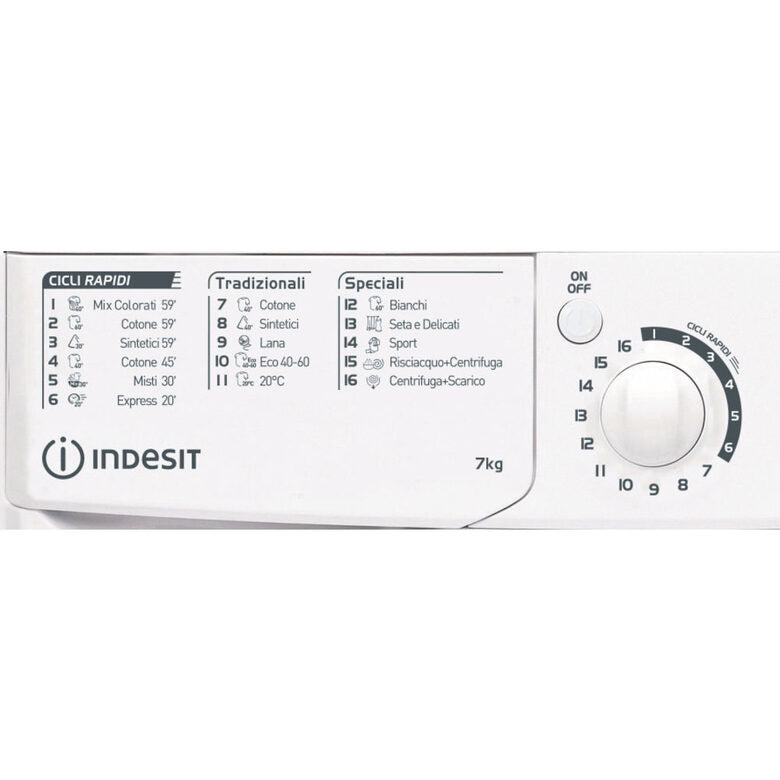 Indesit EWC 71252 W IT N lavatrice Caricamento frontale 7 kg 1200 Giri/min E Bianco