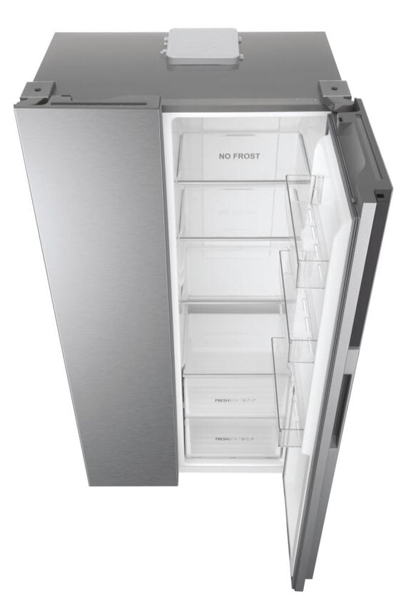 Haier SBS 90 Serie 3 HSR3918FNPG frigorifero side-by-side Libera installazione 528 L F Argento