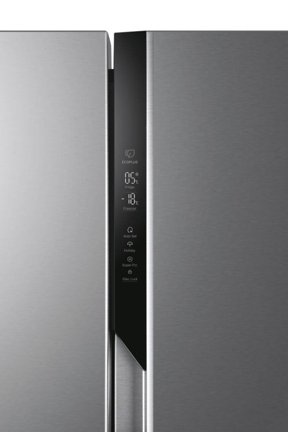 Haier SBS 90 Serie 3 HSR3918FNPG frigorifero side-by-side Libera installazione 528 L F Argento