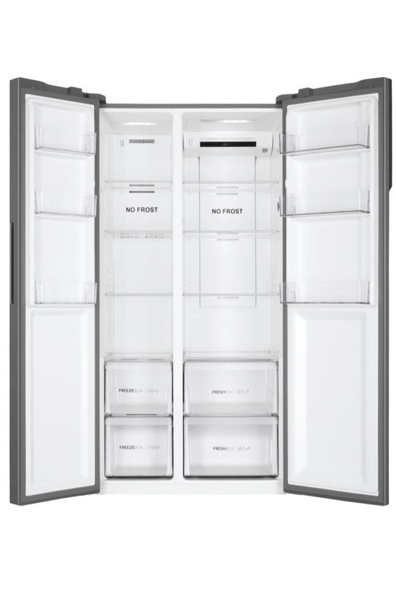 Haier SBS 90 Serie 3 HSR3918FNPG frigorifero side-by-side Libera installazione 528 L F Argento
