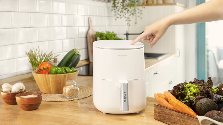Cecotec CecoFry Deluxe Rapid Sun Singolo 2,5 L Indipendente 1400 W Friggitrice ad aria calda Bianco