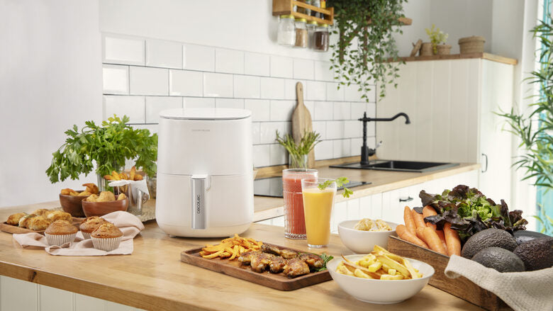 Cecotec CecoFry Deluxe Rapid Sun Singolo 2,5 L Indipendente 1400 W Friggitrice ad aria calda Bianco