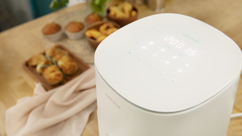 Cecotec CecoFry Deluxe Rapid Sun Singolo 2,5 L Indipendente 1400 W Friggitrice ad aria calda Bianco