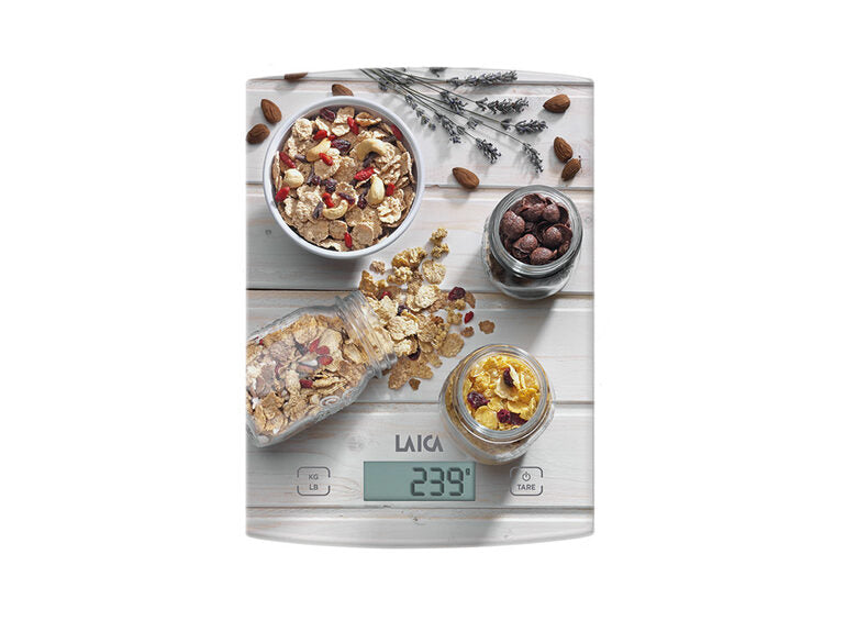 Laica KS1034 bilancia da cucina Multicolore Superficie piana Rettangolo Bilancia da cucina elettronica
