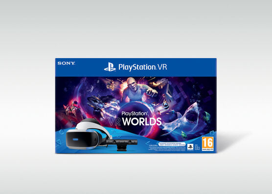 Sony PSVR Mk5 + VR Worlds VCH Occhiali immersivi FPV 610 g Nero, Bianco