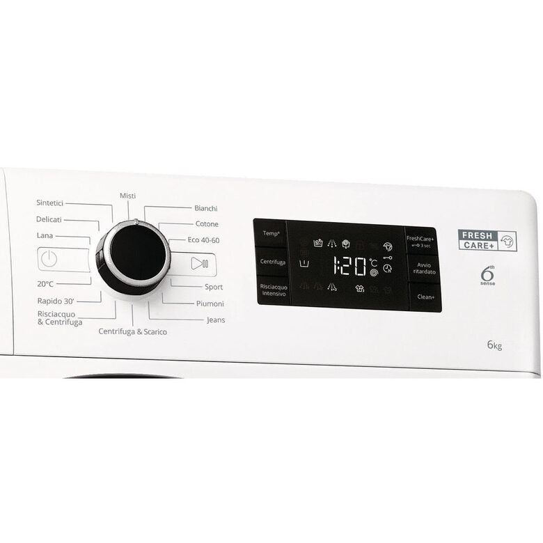 Whirlpool FWSG 61251 B IT N lavatrice Caricamento frontale 6 kg 1200 Giri/min F Bianco