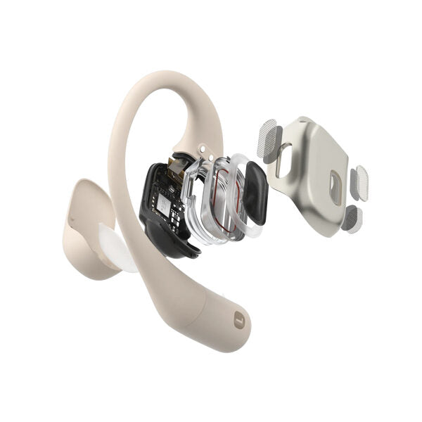 SHOKZ OpenFit Cuffie Wireless A clip Chiamate/Musica/Sport/Tutti i giorni Bluetooth Bianco
