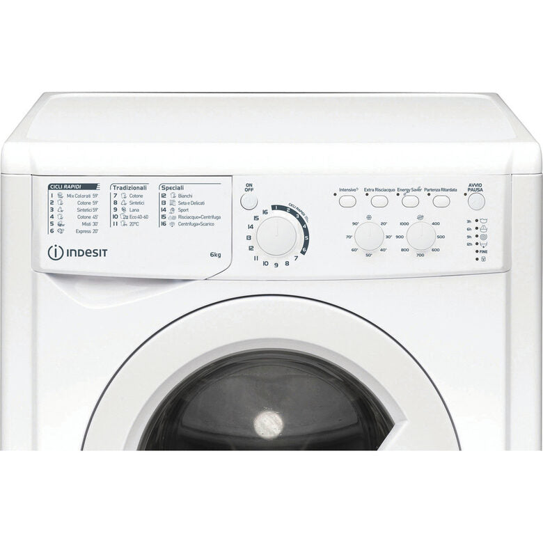 Indesit EWC 61051 W IT N lavatrice Caricamento frontale 6 kg 1000 Giri/min F Bianco