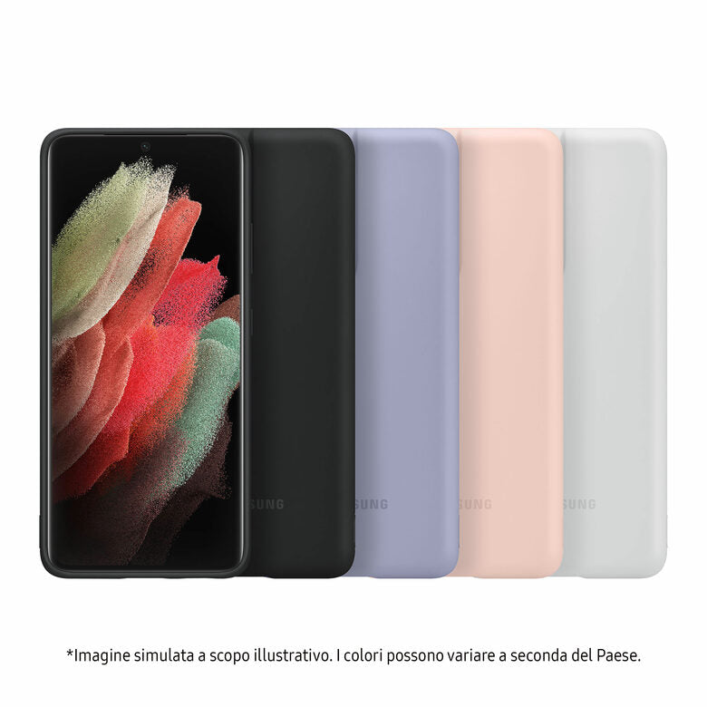 Samsung Cover in silicone per Galaxy S21 Ultra 5G (2021), Black