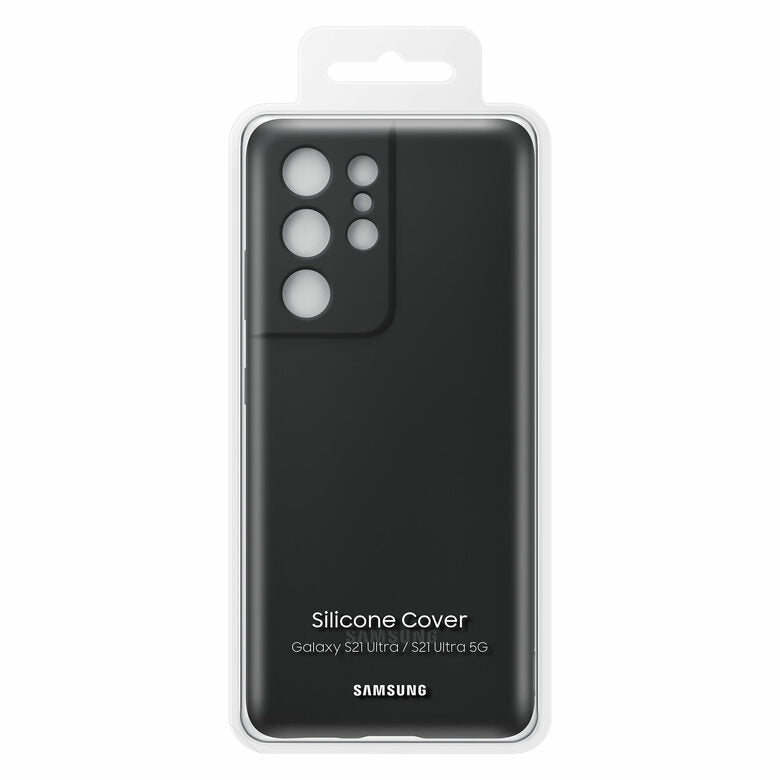 Samsung Cover in silicone per Galaxy S21 Ultra 5G (2021), Black