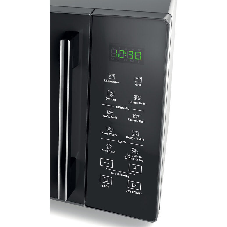 Whirlpool MWP 254 SM Superficie piana Microonde combinato 25 L 900 W Nero, Specchio