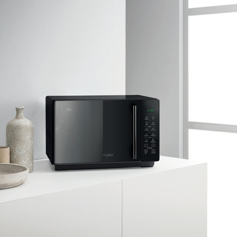 Whirlpool MWP 254 SM Superficie piana Microonde combinato 25 L 900 W Nero, Specchio